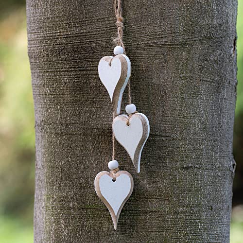SunBeam Heart-shaped Wooden Hanging Decorative Ornaments