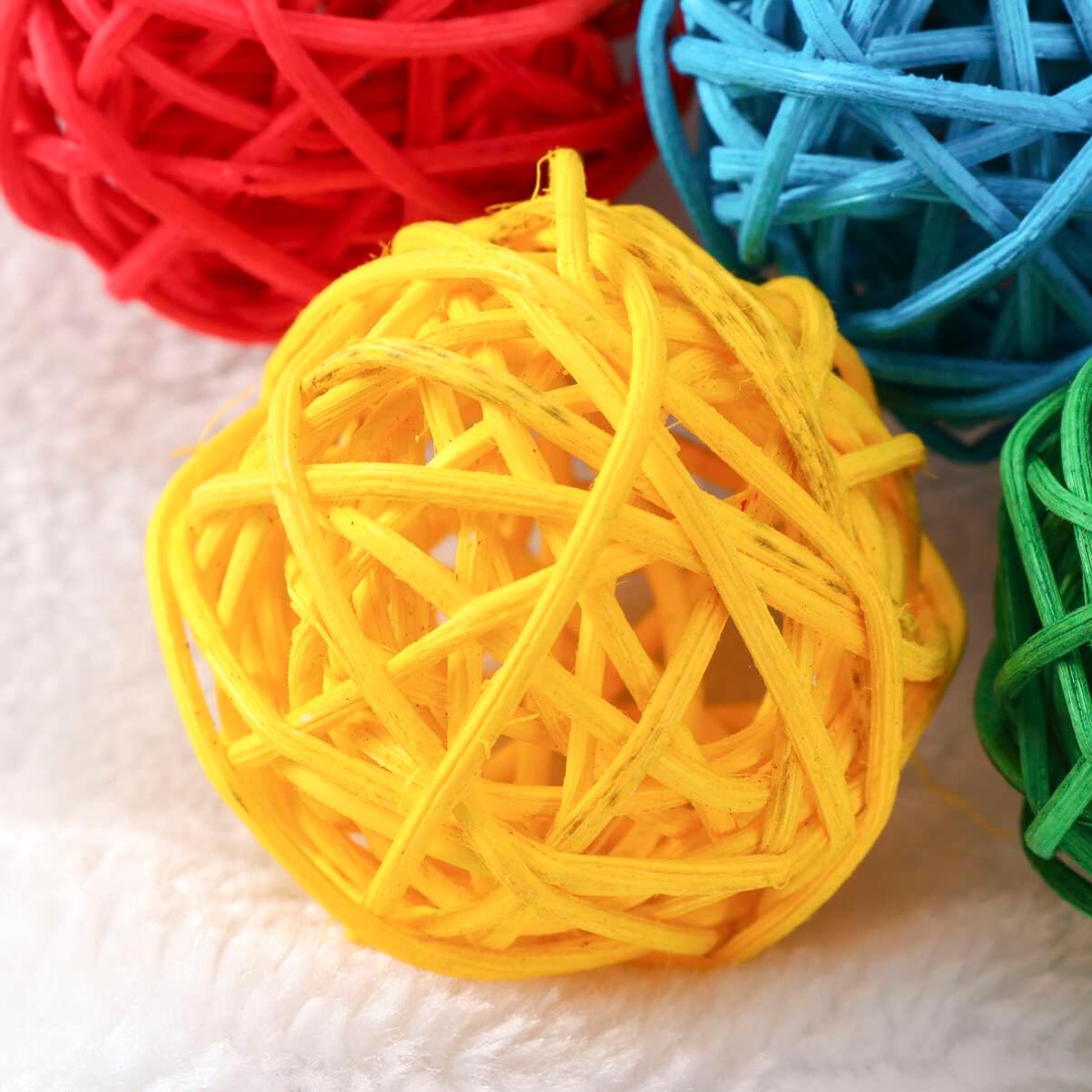 20pcs Wicker Rattan Decorative Balls for Home Decor and Events