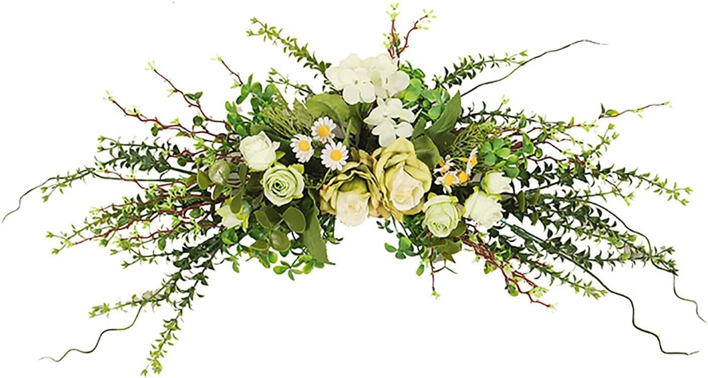 Lovmeety Artificial Flower Swag for Door Wall Decor