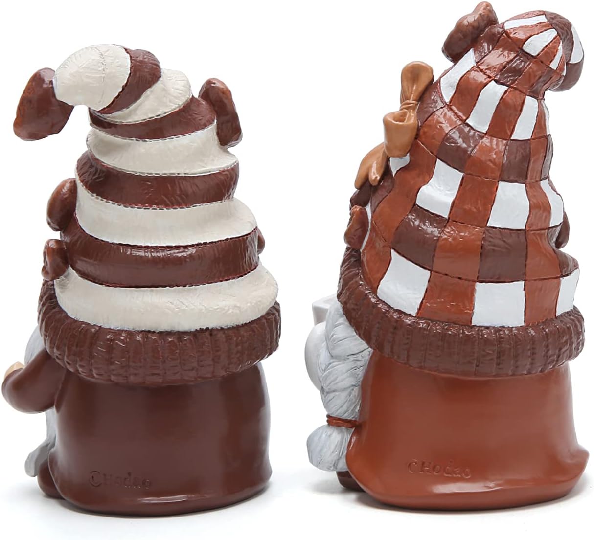 Hodao 2PCS Coffee Gnome Figurines - Bar Decor for Home and Gifts
