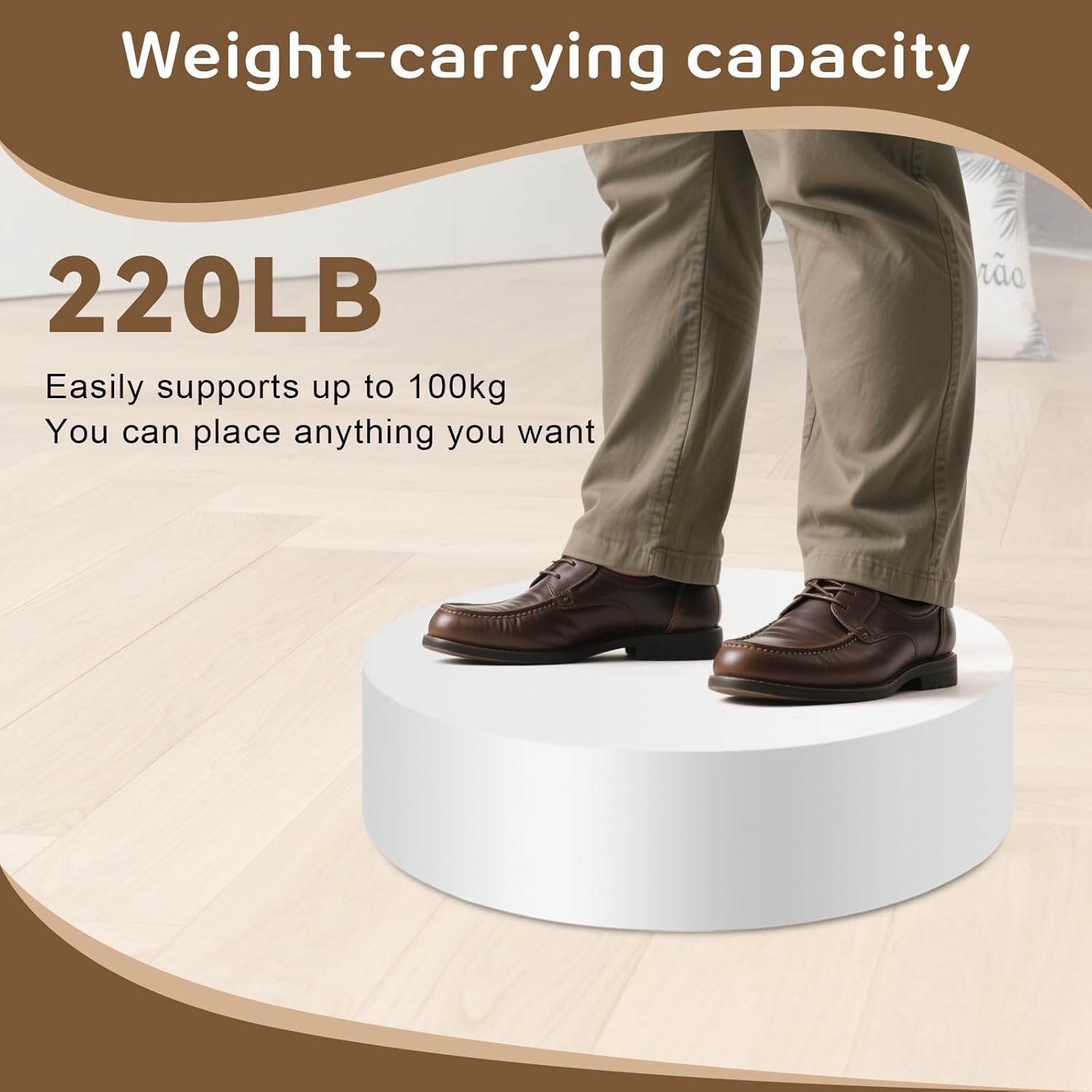 Heavy-Duty Cylinder Display Stand 100kg Capacity