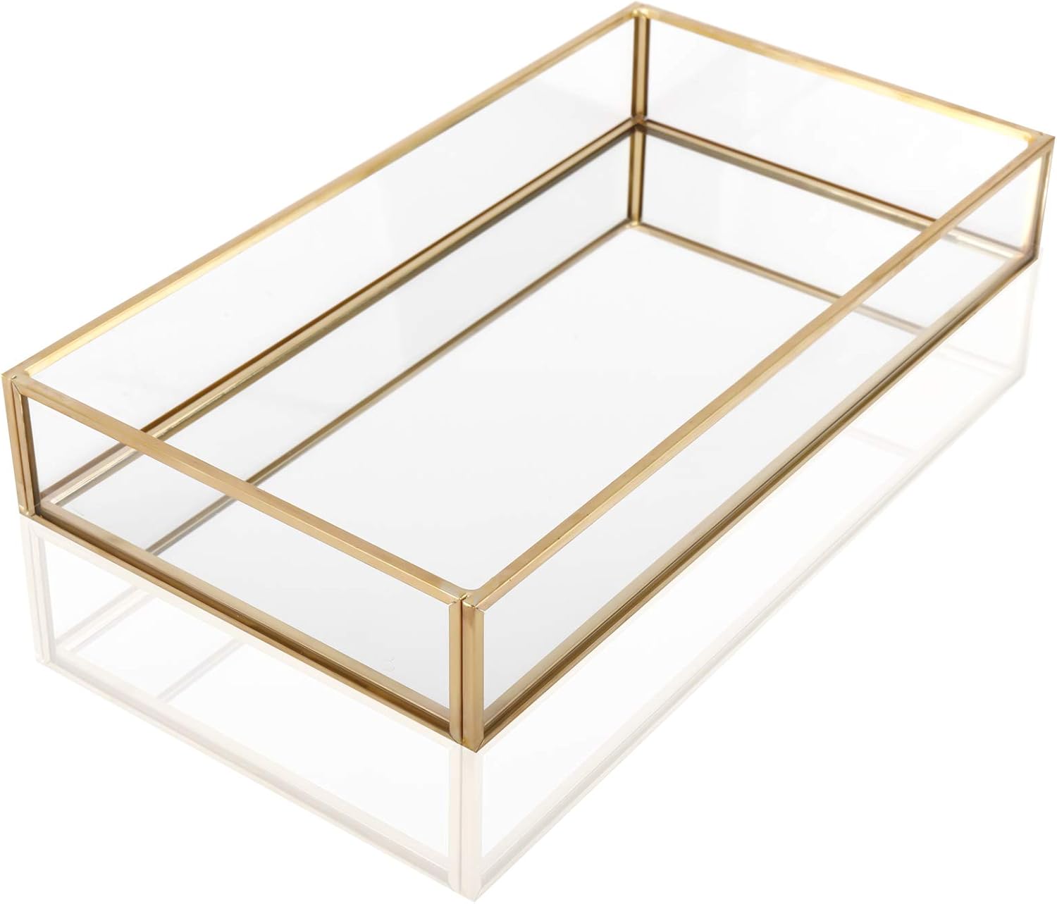 HighFree Gold Mirror Vanity Tray 102x55x16