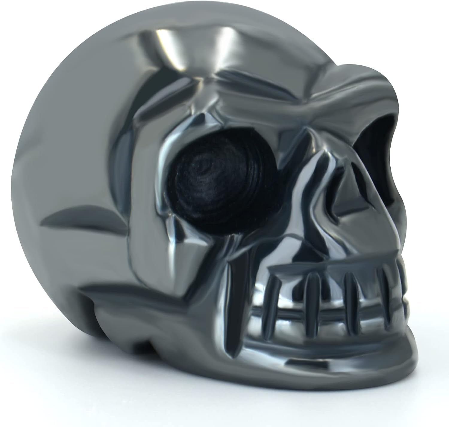 Skull Head Crystal Decoration - Halloween Statue 20 Inch Hand Carved