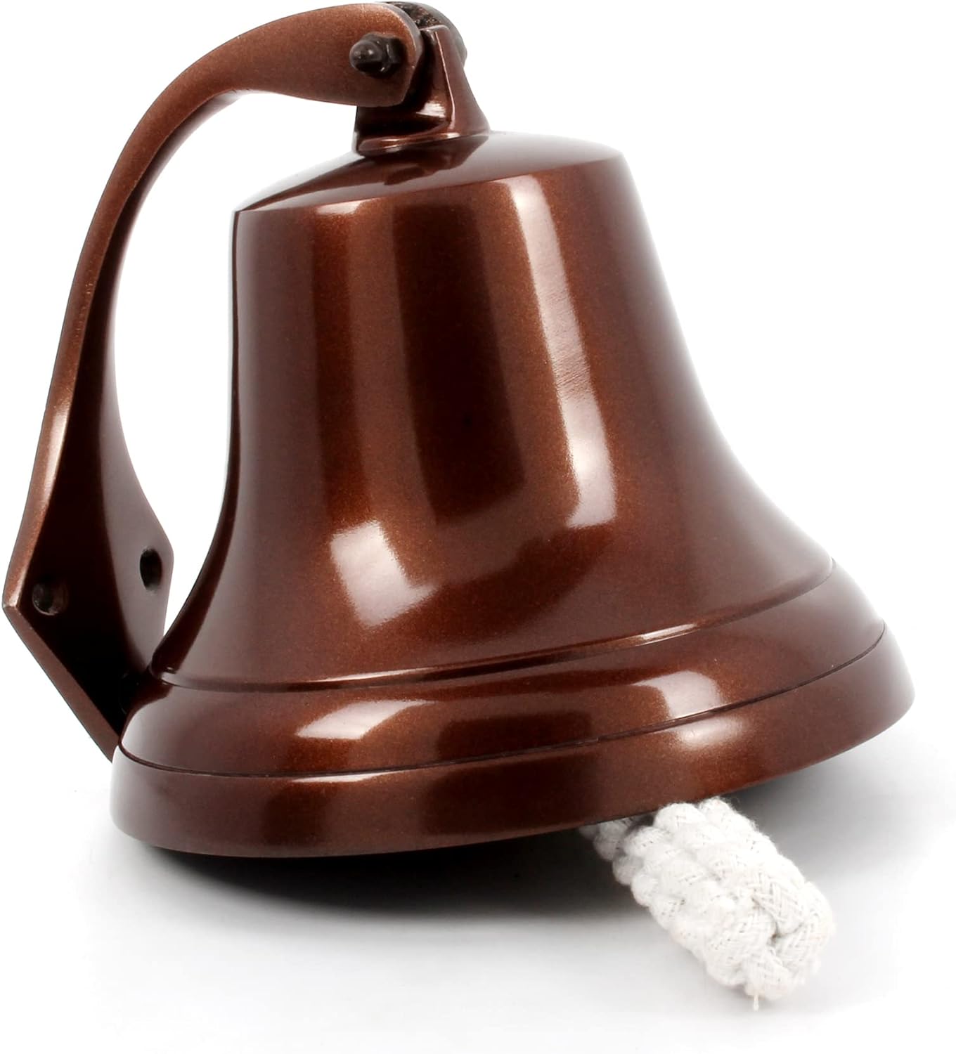 Wall Hanging Ship Bell 6 - Nautical Decor Antique Finish Chrome Color