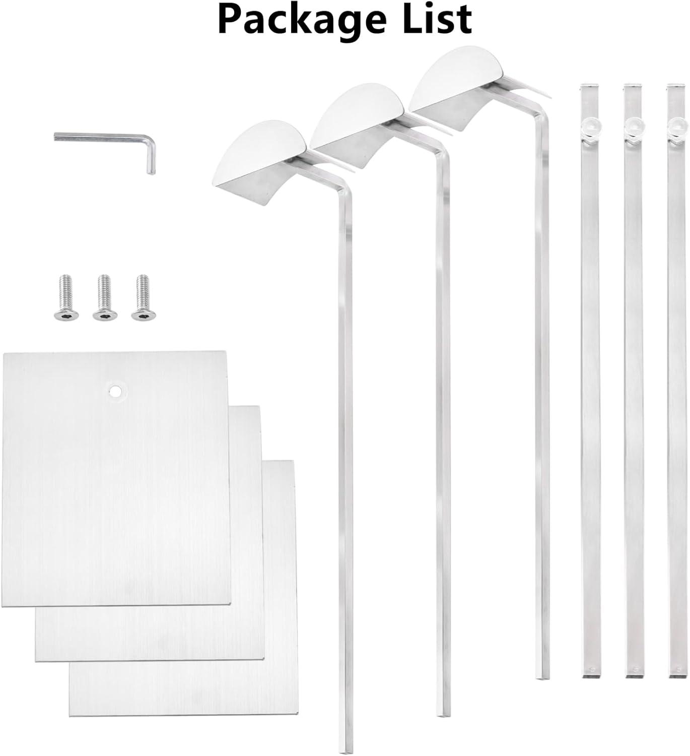 Hacaroa 3 Pack Purse Display Stand Adjustable Height Stainless Steel Holder for Bags and Jewelry