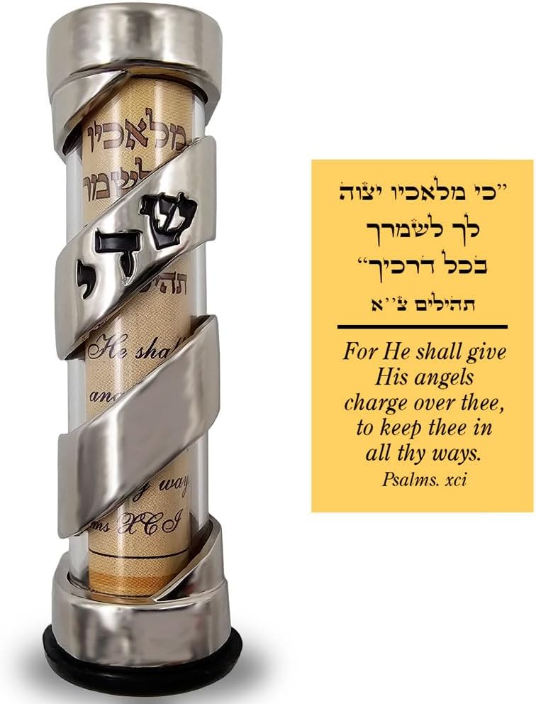 Talisman4u Protection Car Mezuzah with Travelers Prayer Scroll