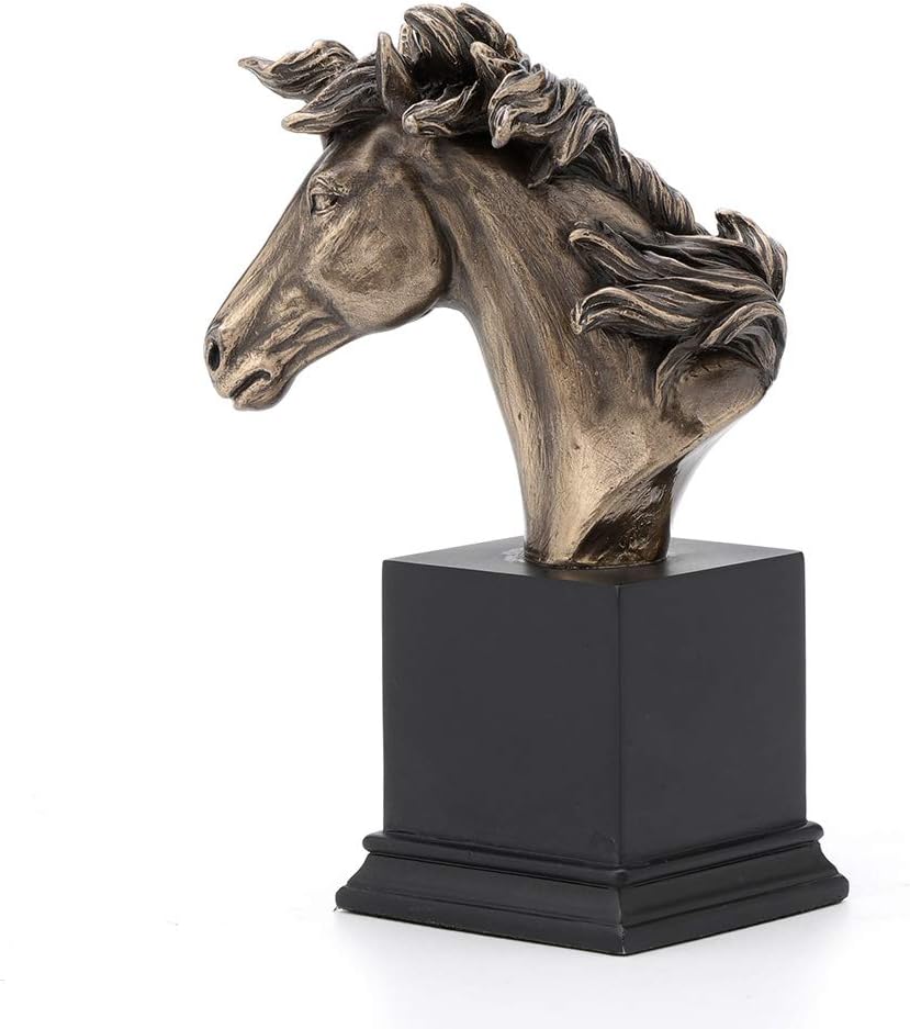 Veronese Design Horse Head Bust On Plinth 1