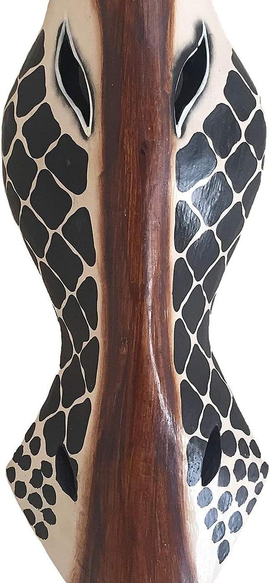 OMA African Mask Wall Decor Zebra Giraffe Safari Art