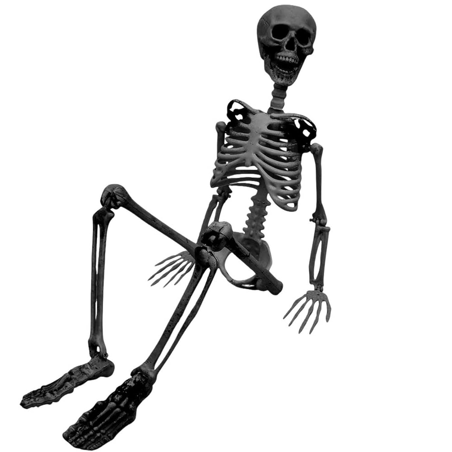 Realistic 3ft Halloween Skeleton Prop with Movable Joints