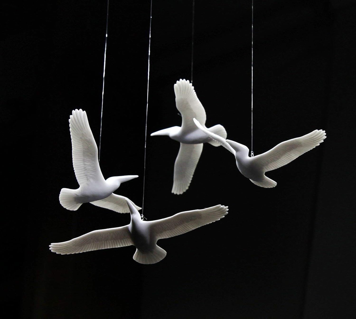 John Perry Studio Four Pelican Mobile Sculpture 6in Wingspan