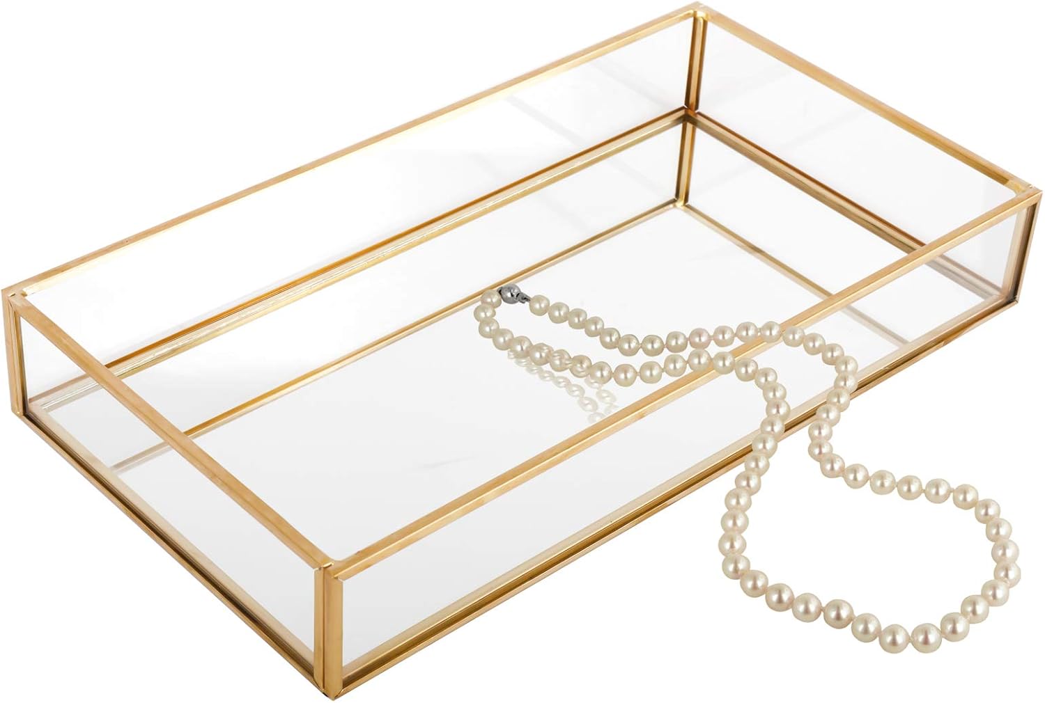 HighFree Gold Mirror Vanity Tray 102x55x16