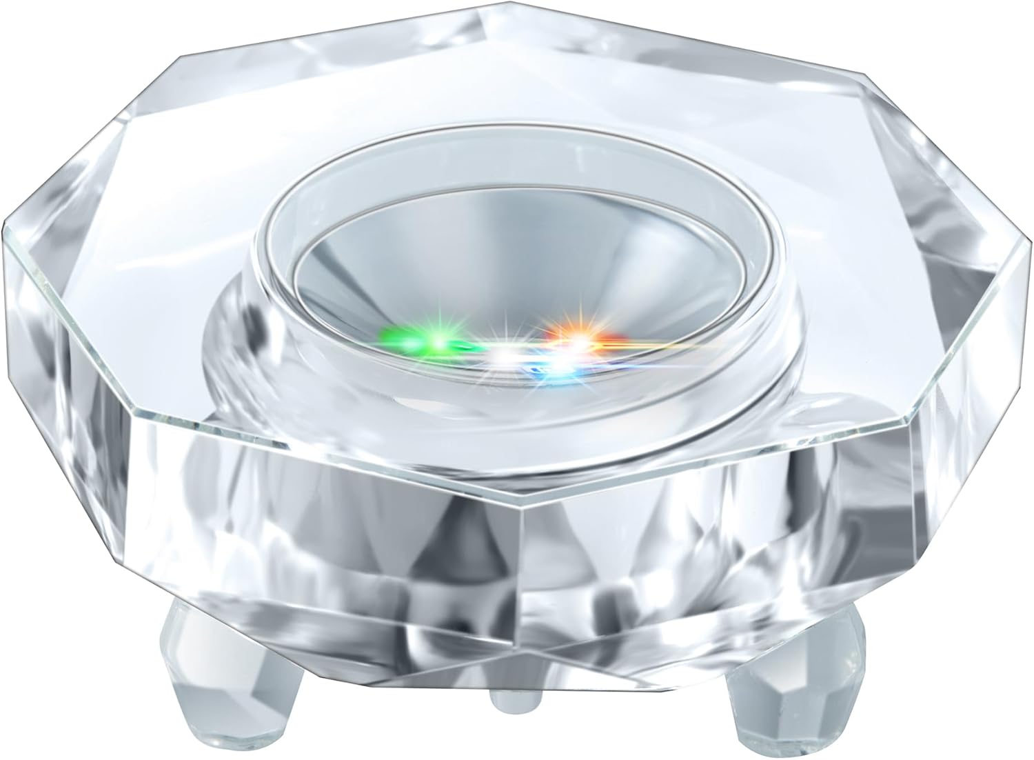 IFOLAINA Crystal LED Light Base Multicolor Display Pedestal