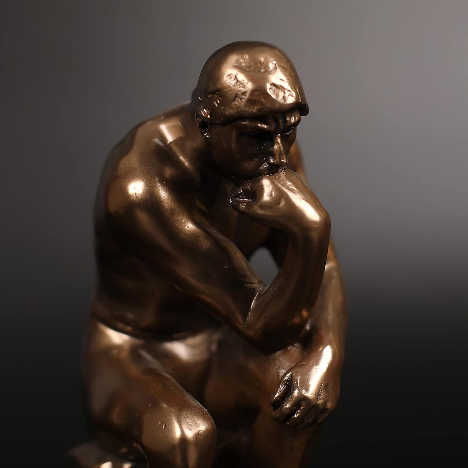 Magicsculp Thinker Statue Bookends in Cold Cast Bronze 1
