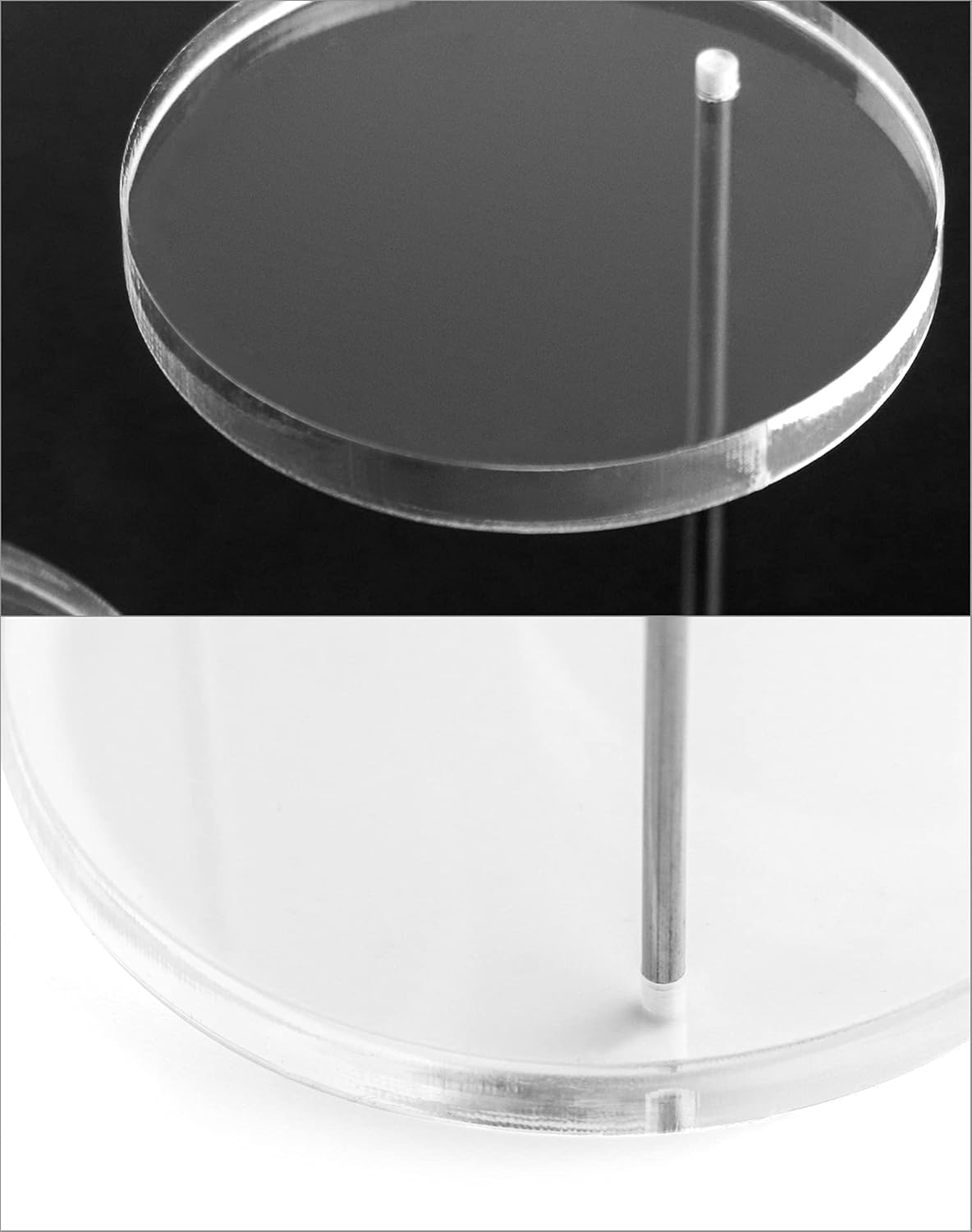 QWORK 3 Tier Jewelry Display Riser Stands 2 Pack