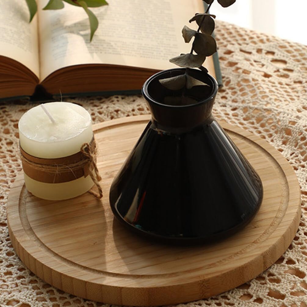 VILLCASE Glass Diffuser Bottle Refillable Aromatherapy Essential Oil Jar