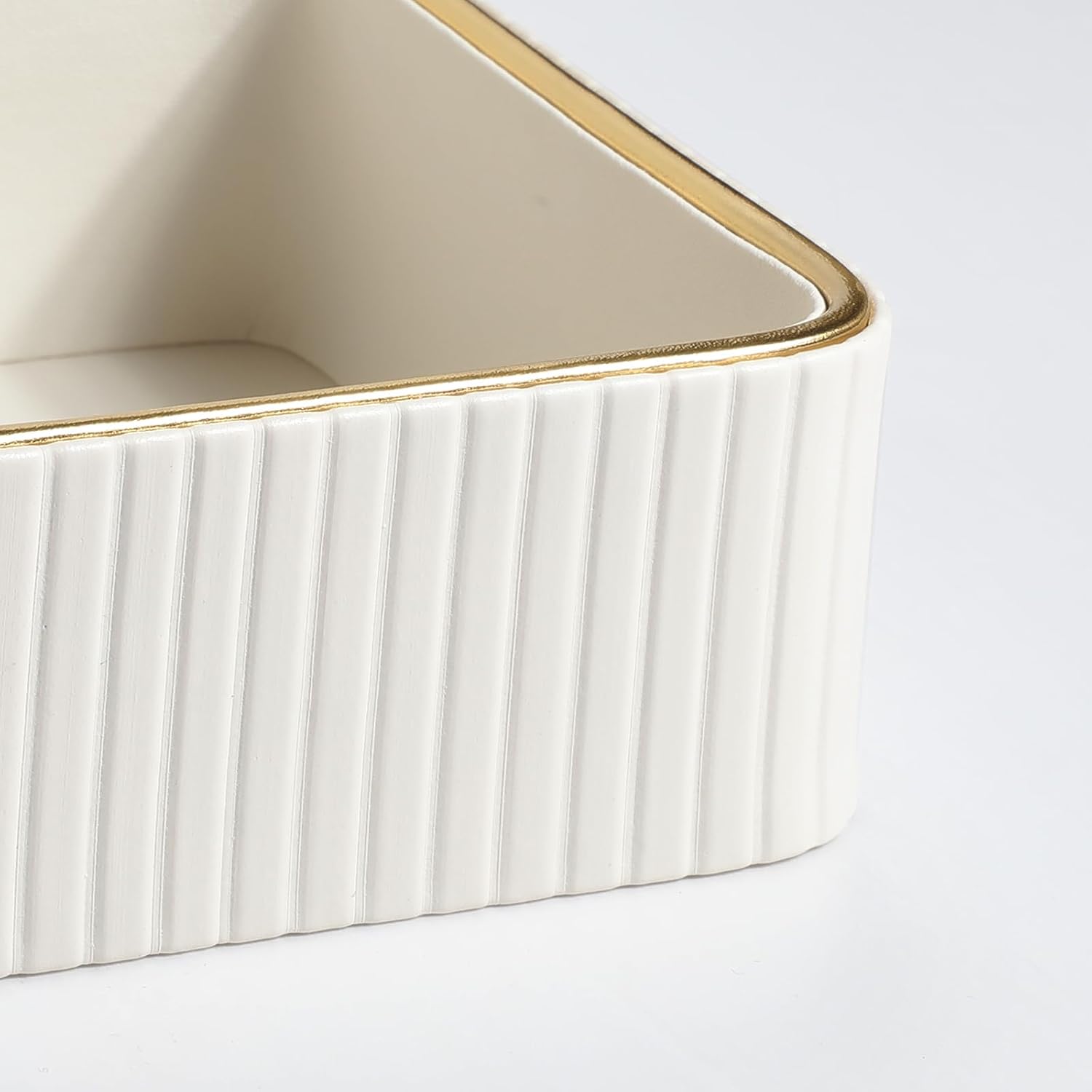 Desk Organizer Tray with PU Leather and MDF Surface