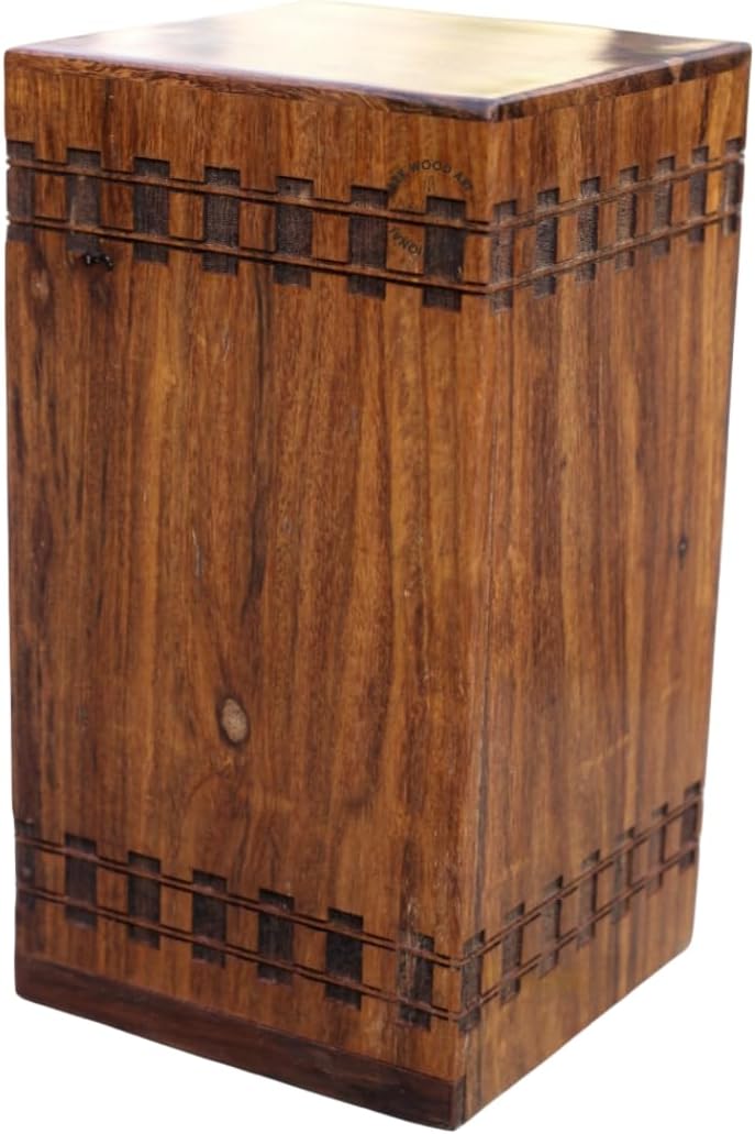 Vintage Train Steam Whistle Wooden Urn for Ashes