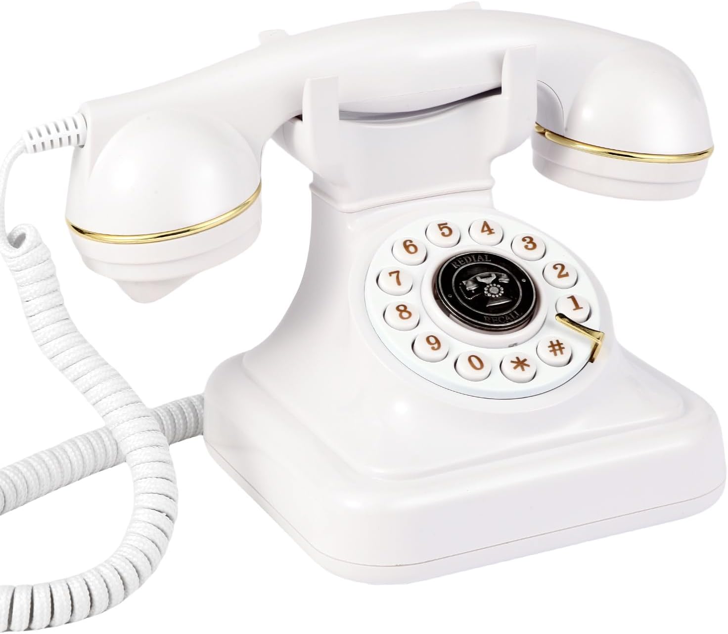 Audio Guest Book Phone for Weddings and Birthdays White