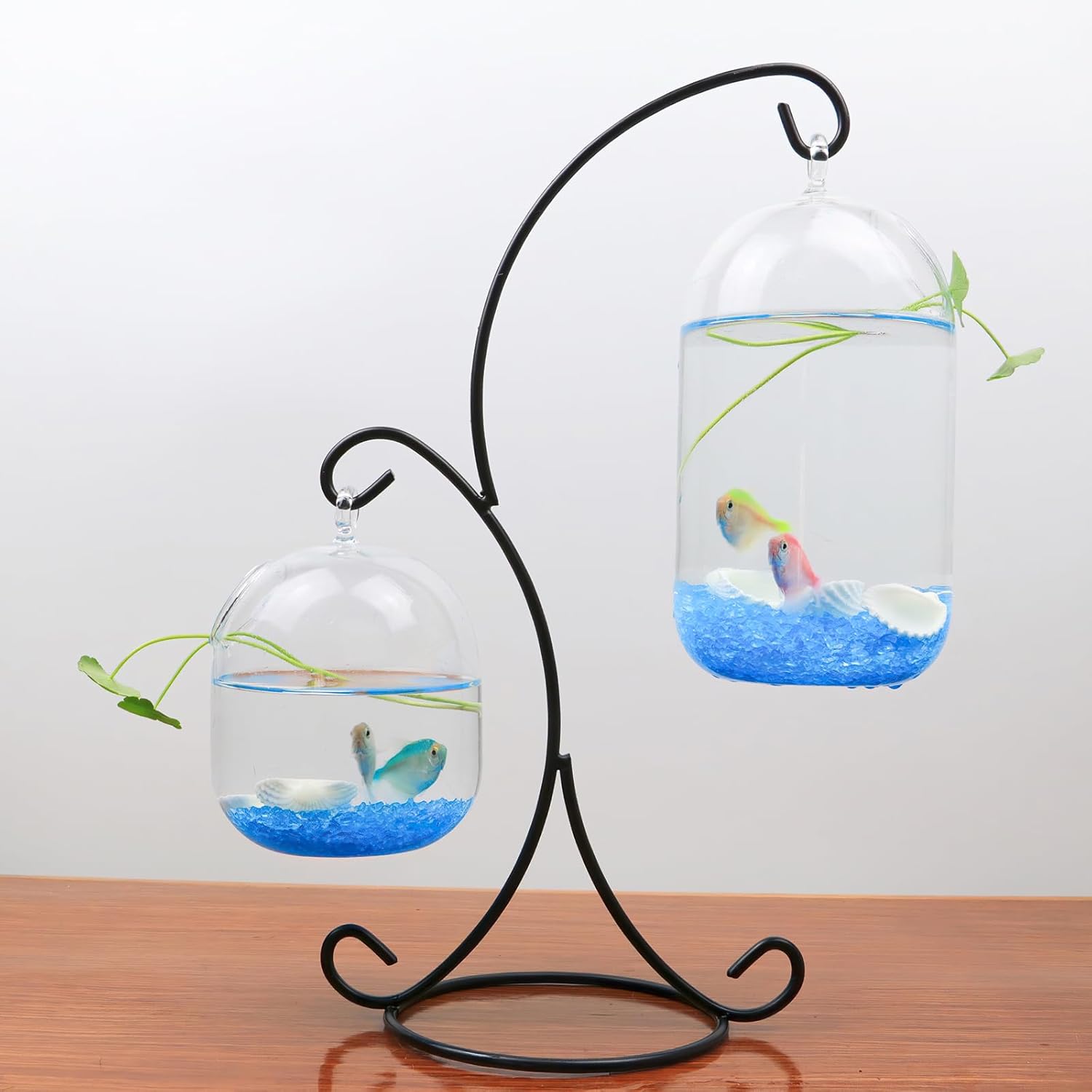 Kingrol 8 Pack Hanging Ornament Stands with Hooks