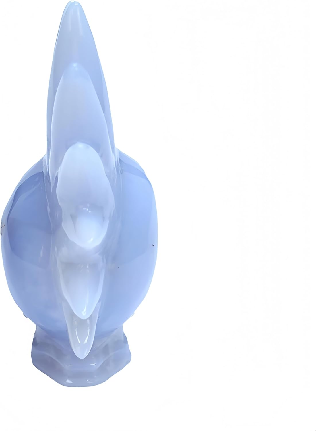 Natural Blue Chalcedony Crystal Skull Head Sculpture