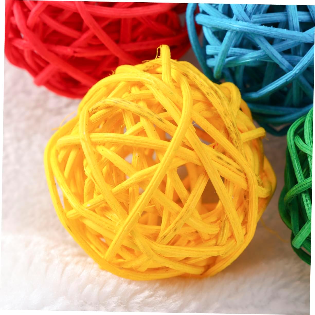 10pcs Assorted Rattan Decorative Balls for Home Decor and Party Use