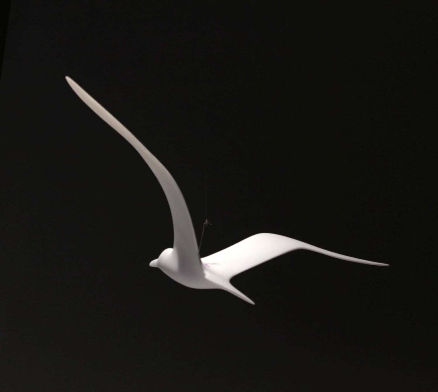 Seagull Mobile Sculpture - 14in Wing Span Wings Up Soaring Style Signed