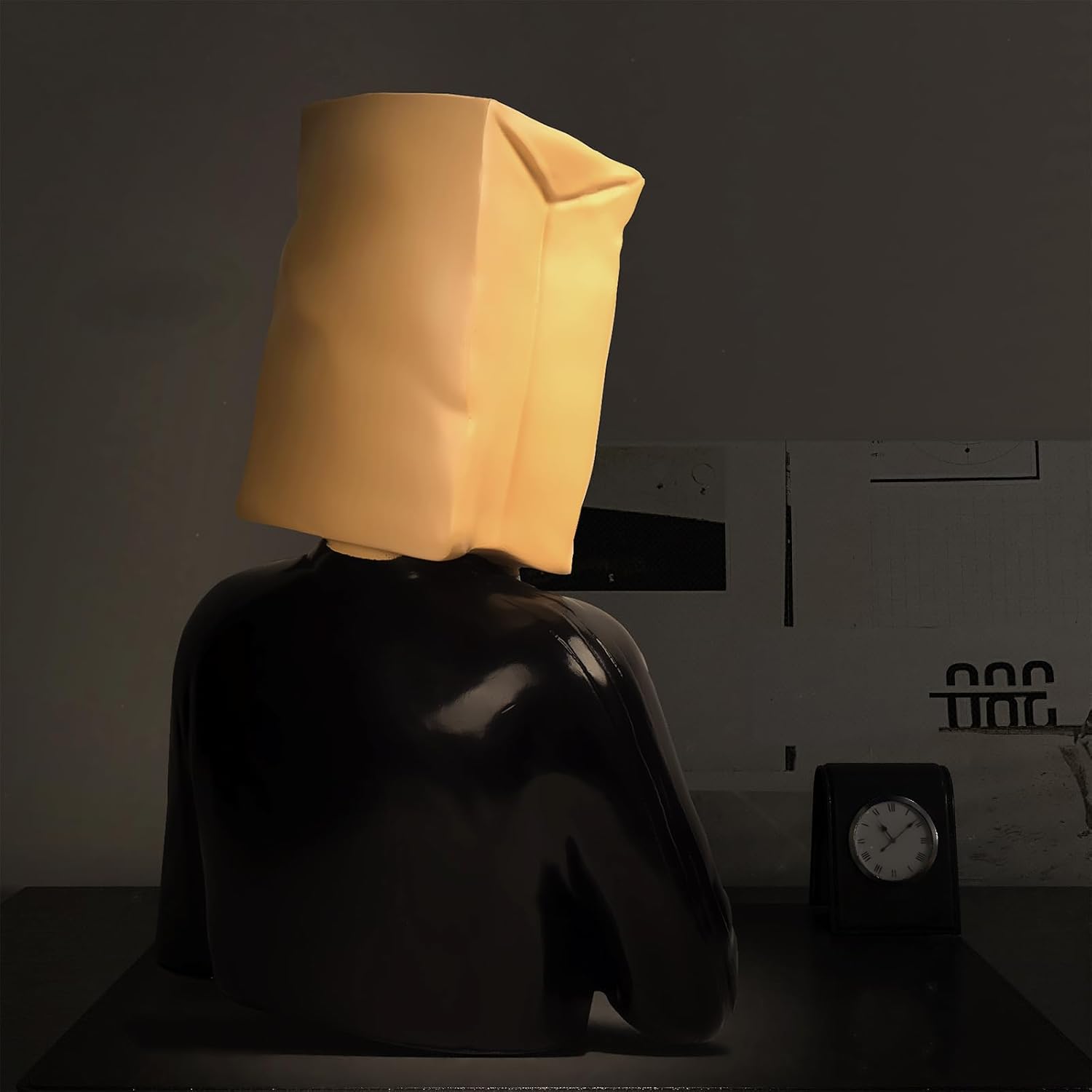 Anguished Mask Statue for Home Office Decor