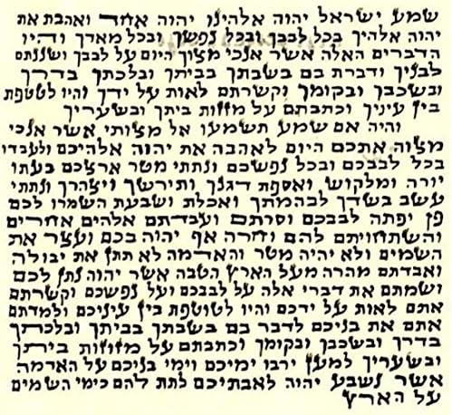 2 Non-Kosher Hebrew Parchment Scrolls for Mezuzah Identical to Kosher Scroll 25 x 27