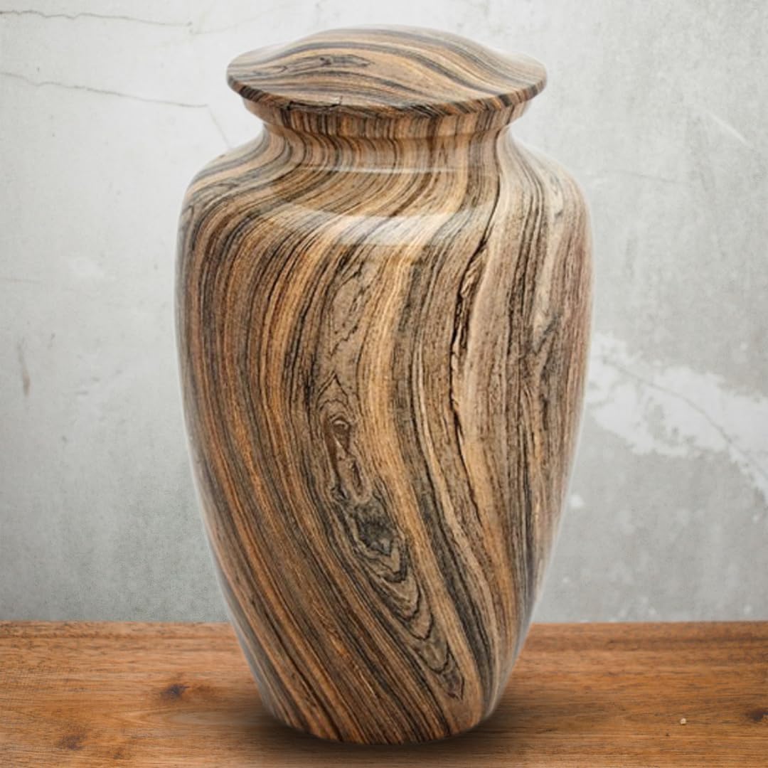 Adult Urn Weathered Woody Aluminum Design