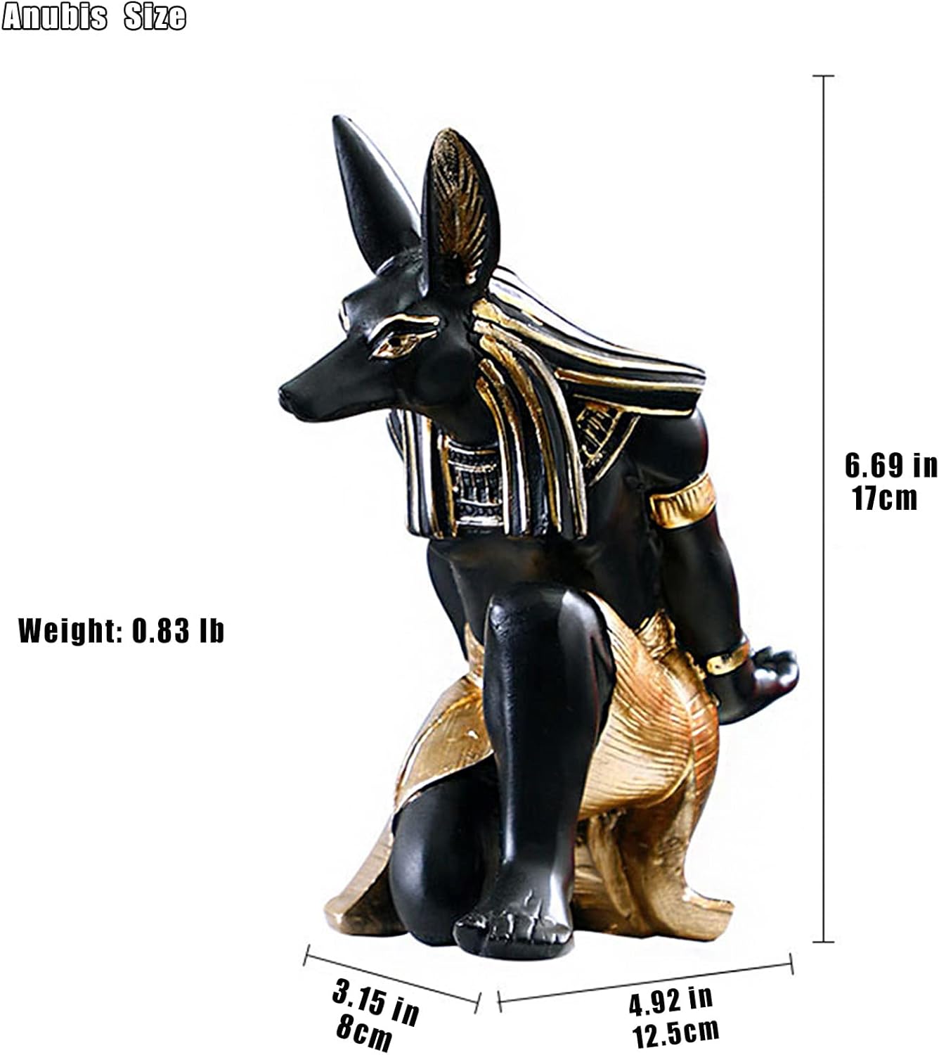 Anubis Statue Home Decor Sculpture Resin Figurine Phone Stand Wine Rack