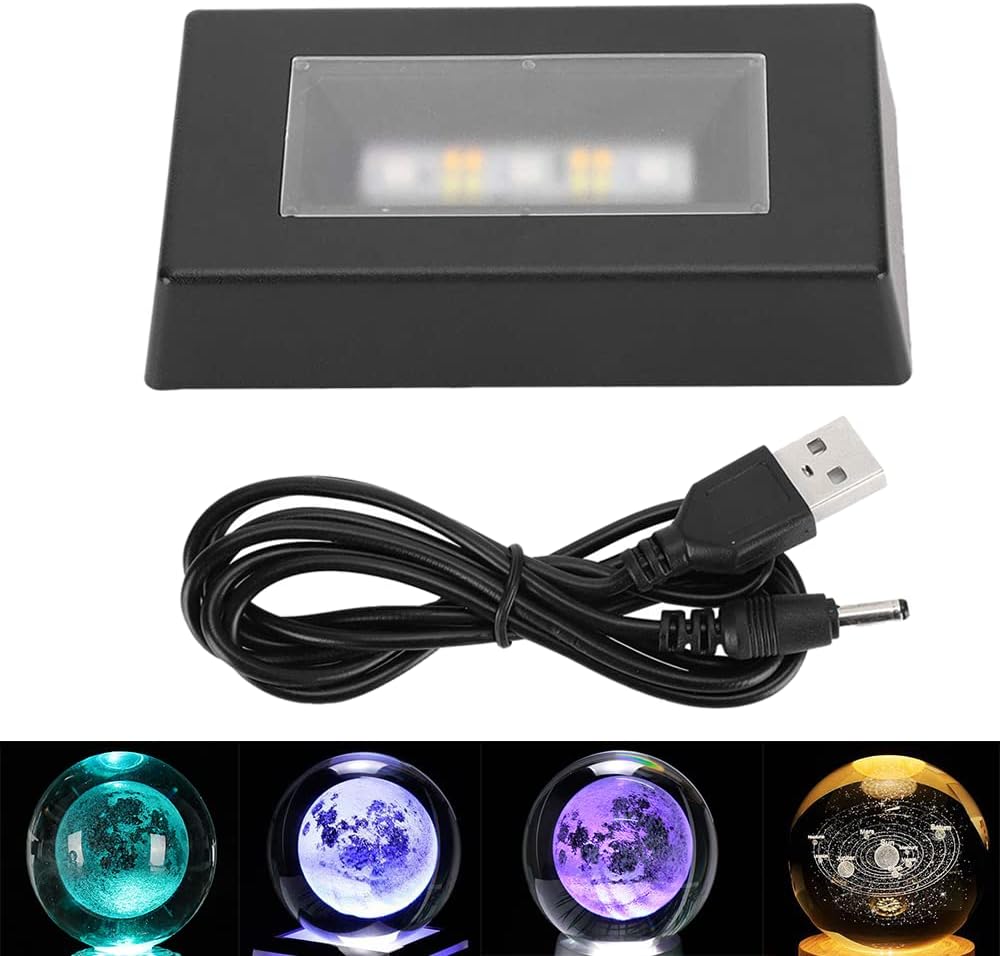 Watris Veiyi 7 Color LED Display Base for Crystals and Jewelry