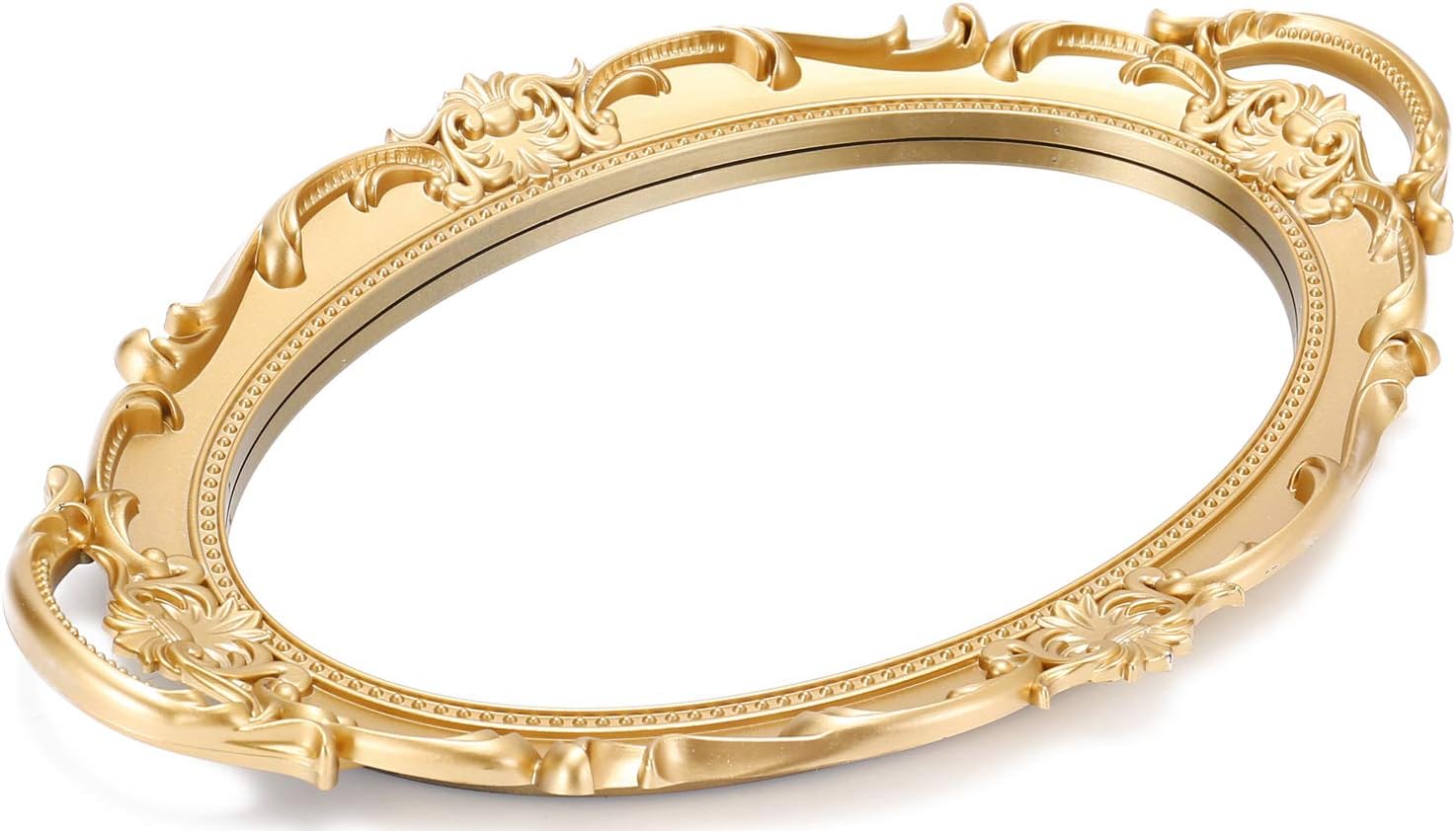 Sooyee Gold Mirror Tray for Vanity and Coffee Table