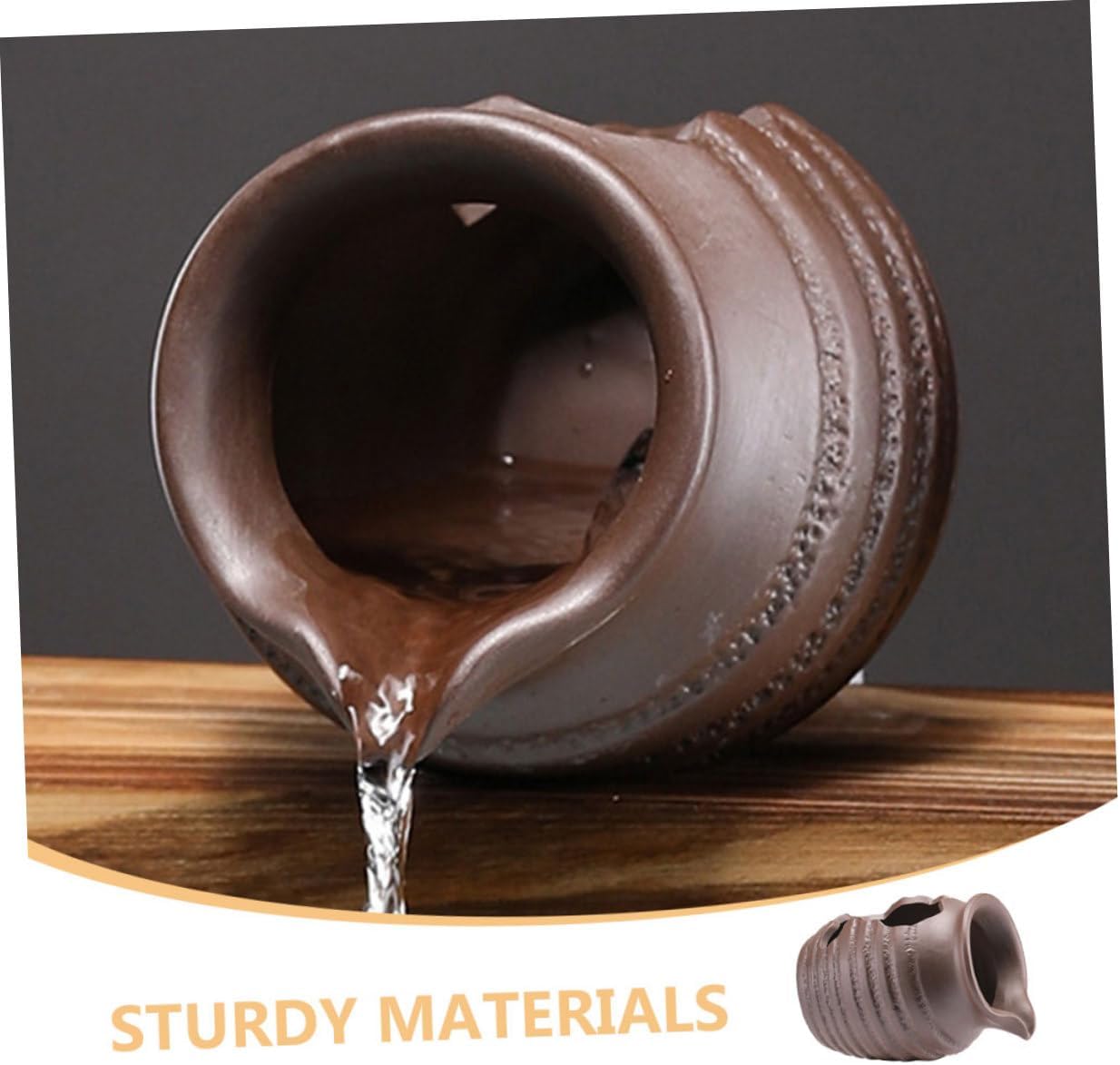 Vintage Ceramic Waterfall Jar for Home and Garden Decor