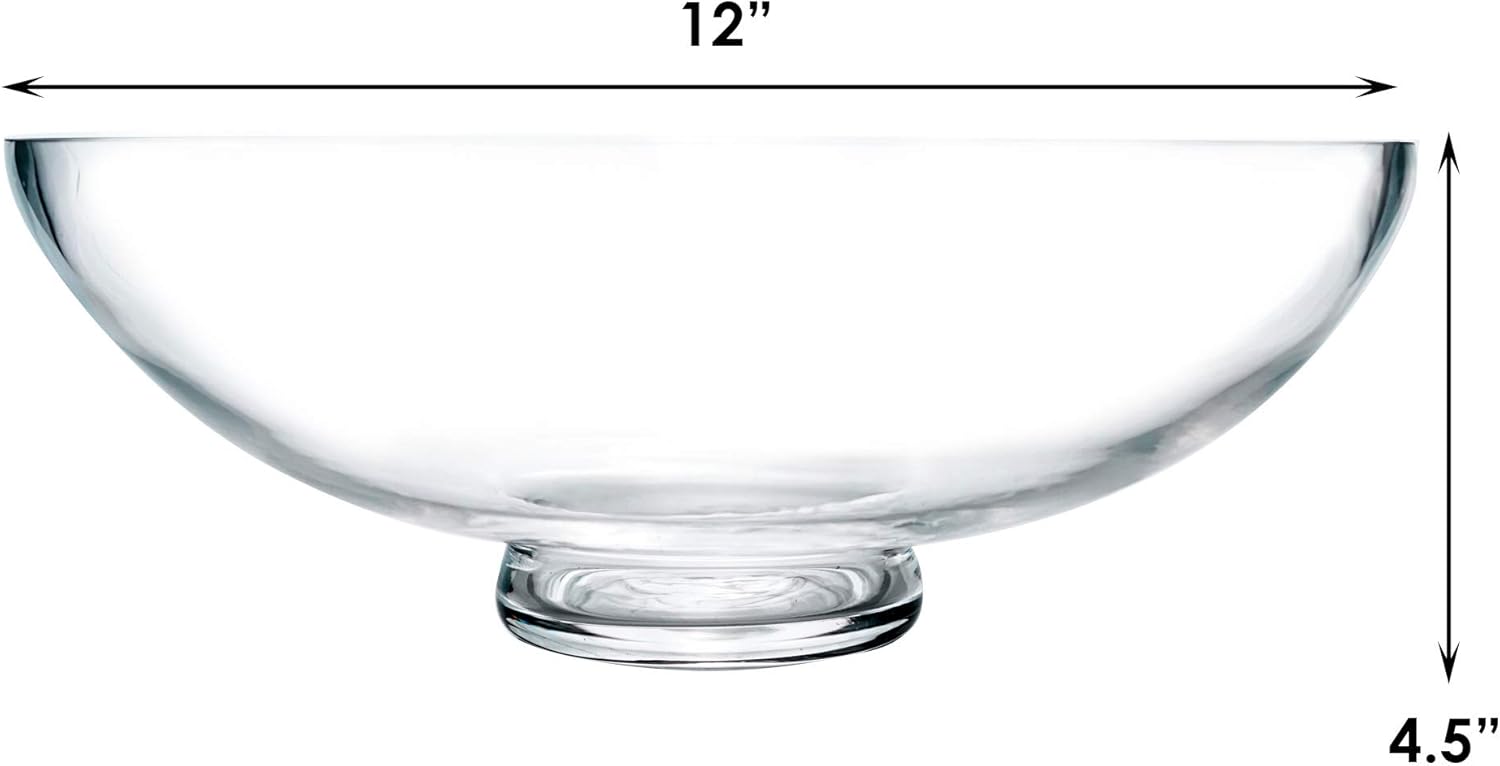 CYS EXCEL Glass Footed Decorative Bowl 45 H 12 D