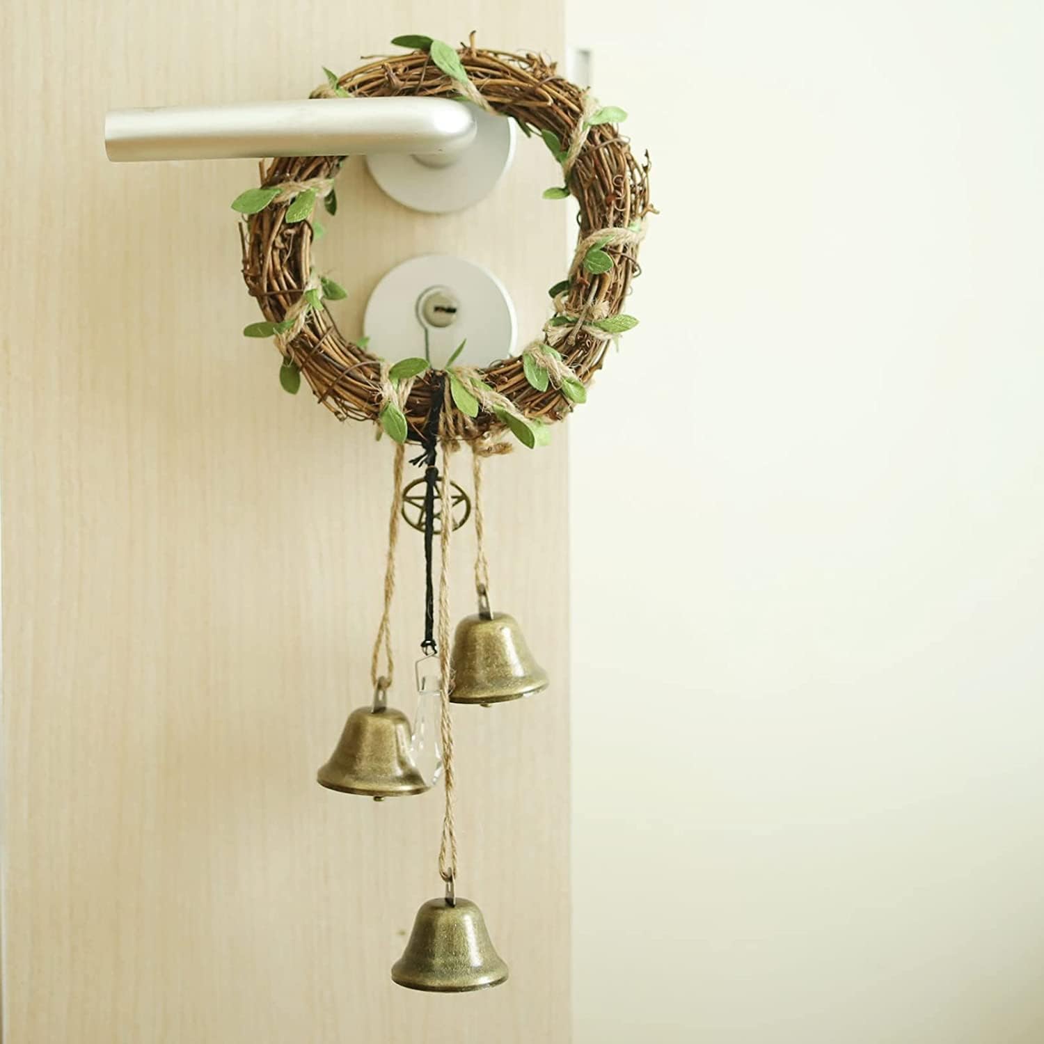 Witch Bells Door Knob Decor Protection Pentagram Charm