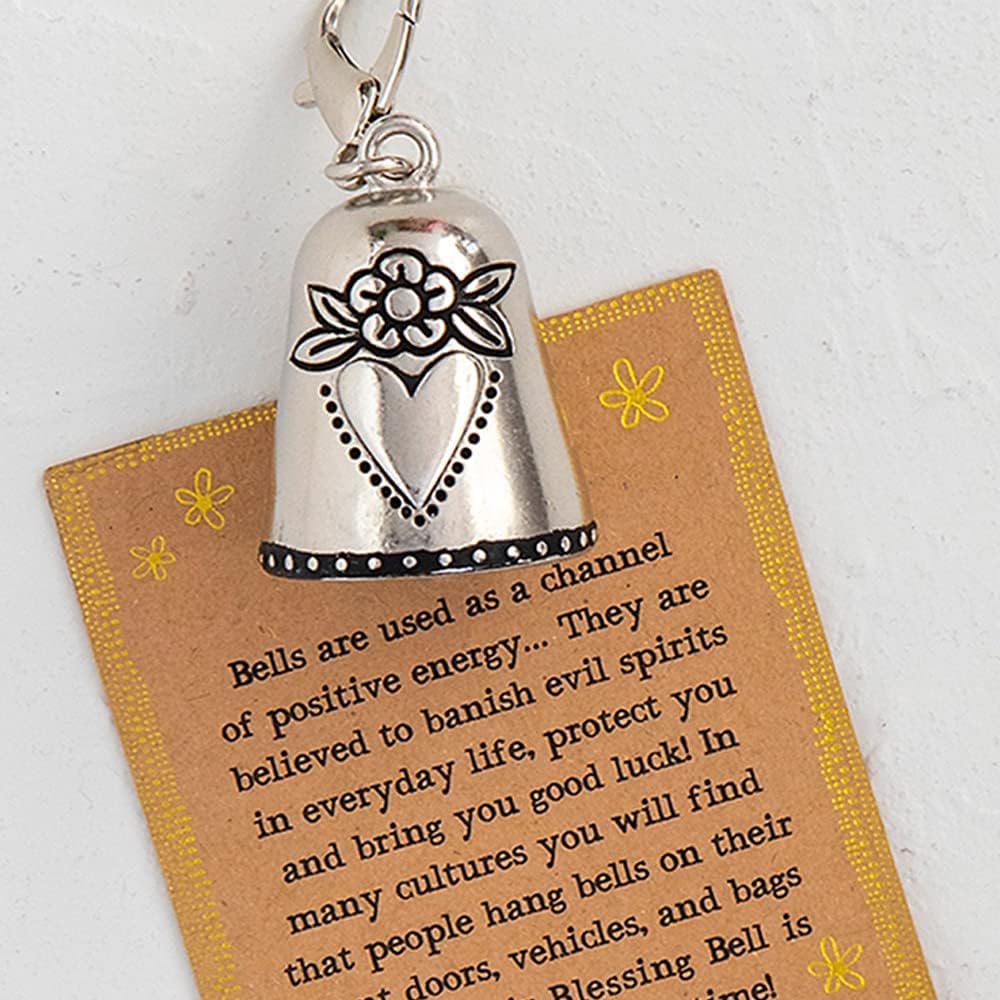 Tiny Silver Bell with Angel Message - Friends Are Angels Gift