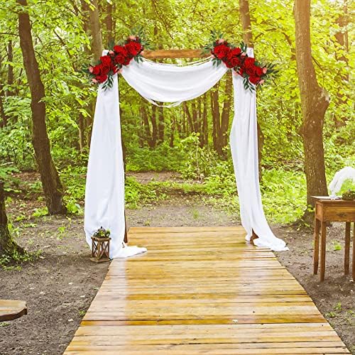 BFYDOAA Artificial Wedding Arch Flowers Swag
