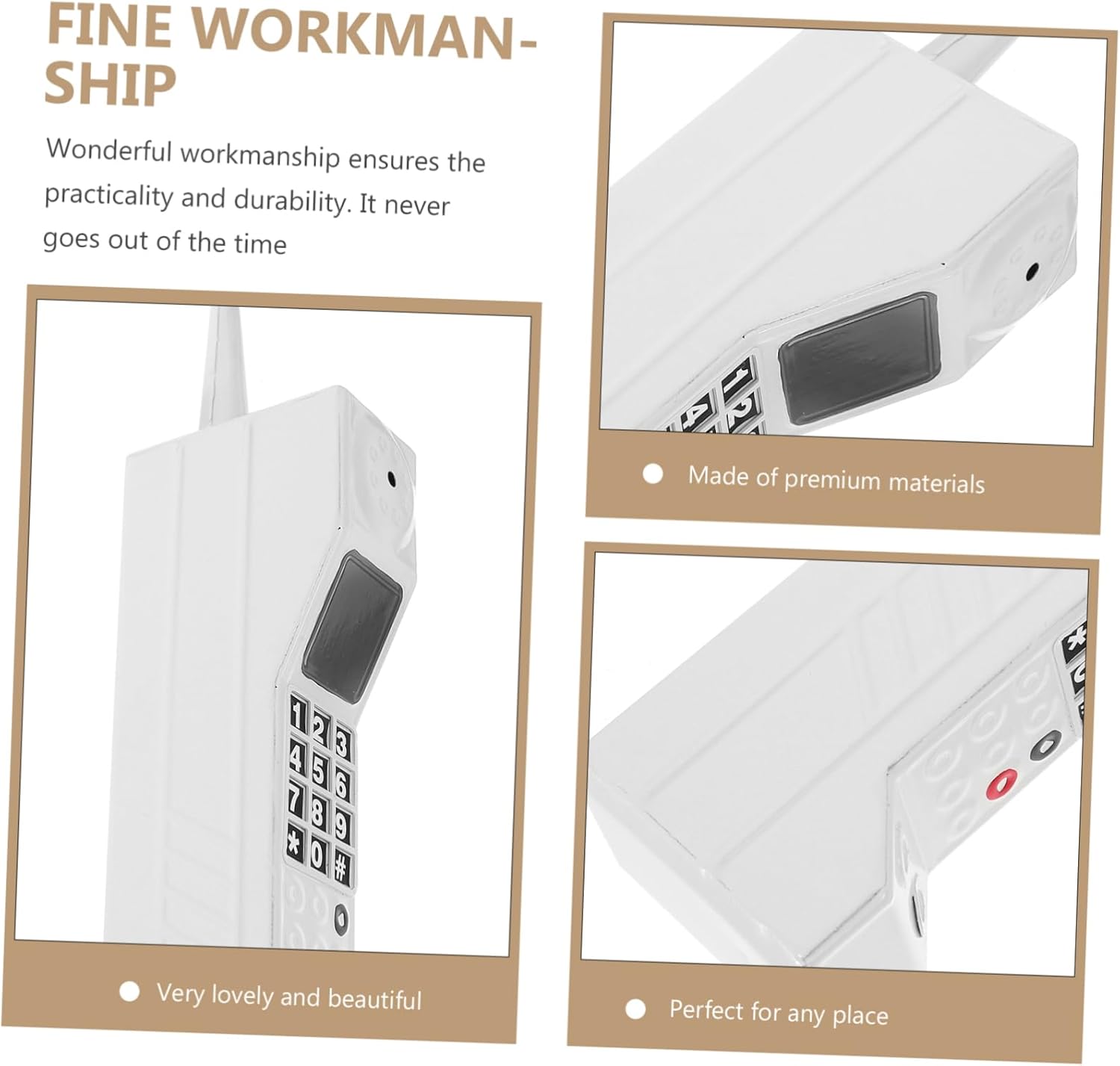 Retro Cellphone Decor Statue Vintage Phone Ornament