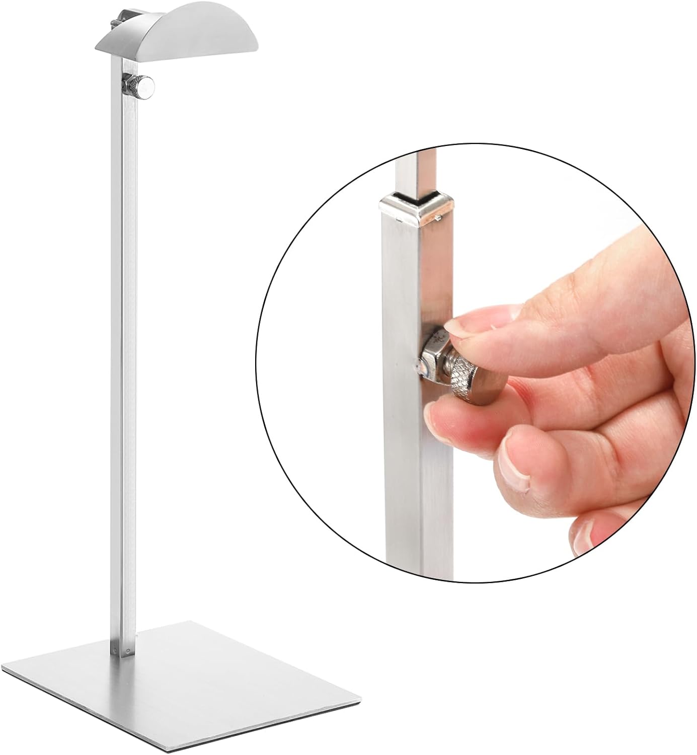 Hacaroa 3 Pack Purse Display Stand Adjustable Height Stainless Steel Holder for Bags and Jewelry