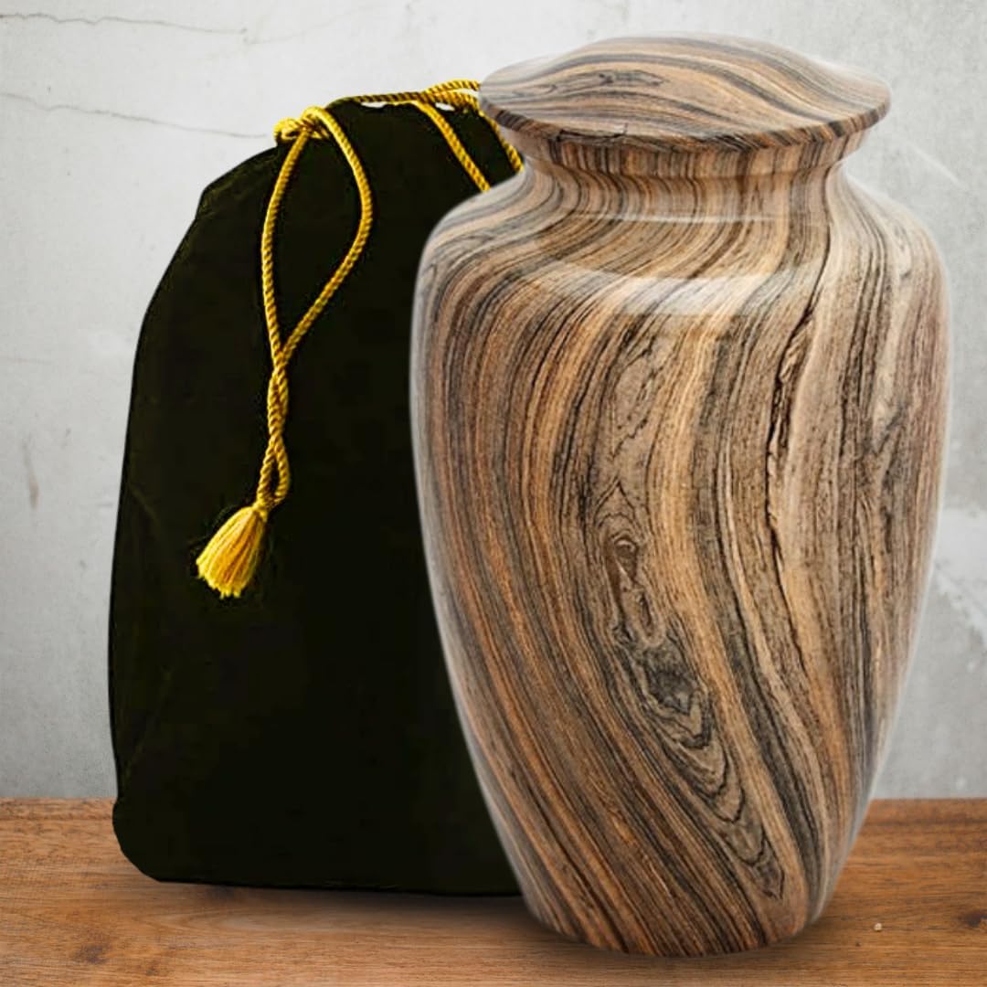 Adult Urn Weathered Woody Aluminum Design