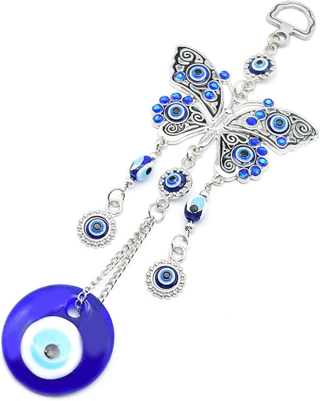Blue Evil Eye Butterfly Wall Hanging Decor