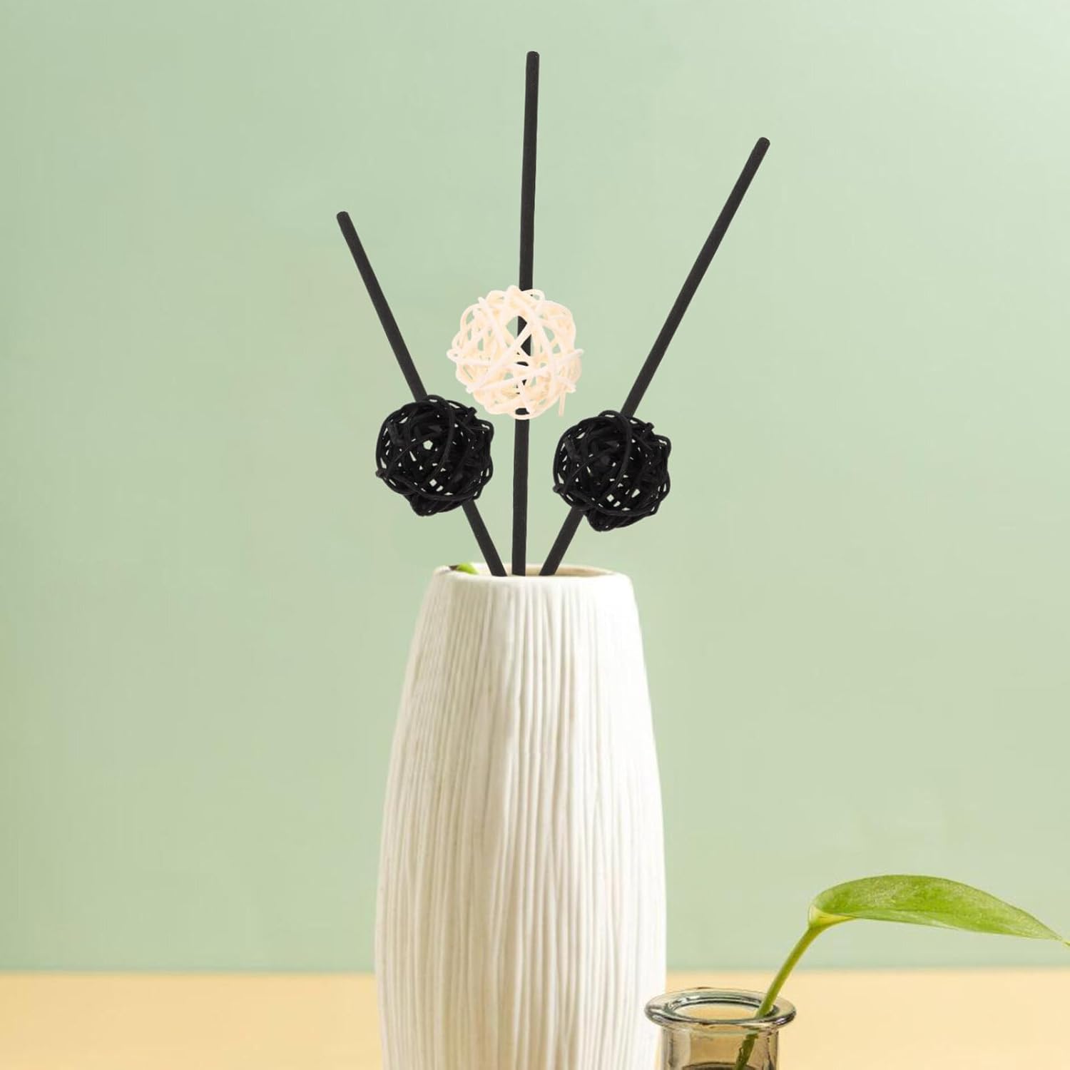 HOMSFOU 20pcs Handmade Rattan Balls for Aromatherapy Decor