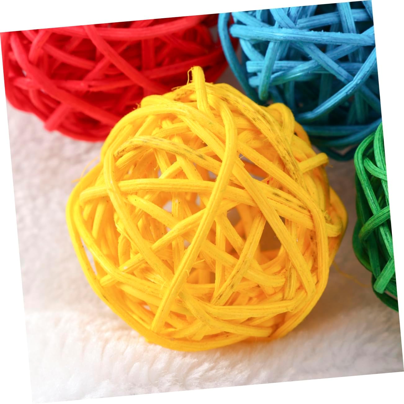 10pcs Assorted Rattan Balls for Decor and Crafts