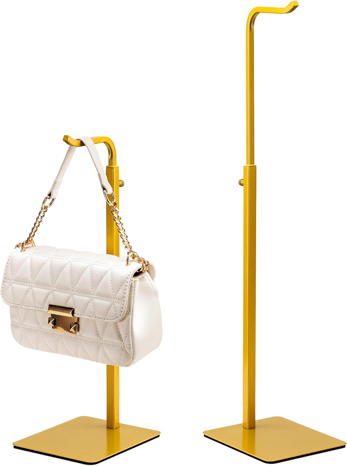 2 Pack Purse Holder Display Stand Gold Hanger for Bags Wreaths Headphones