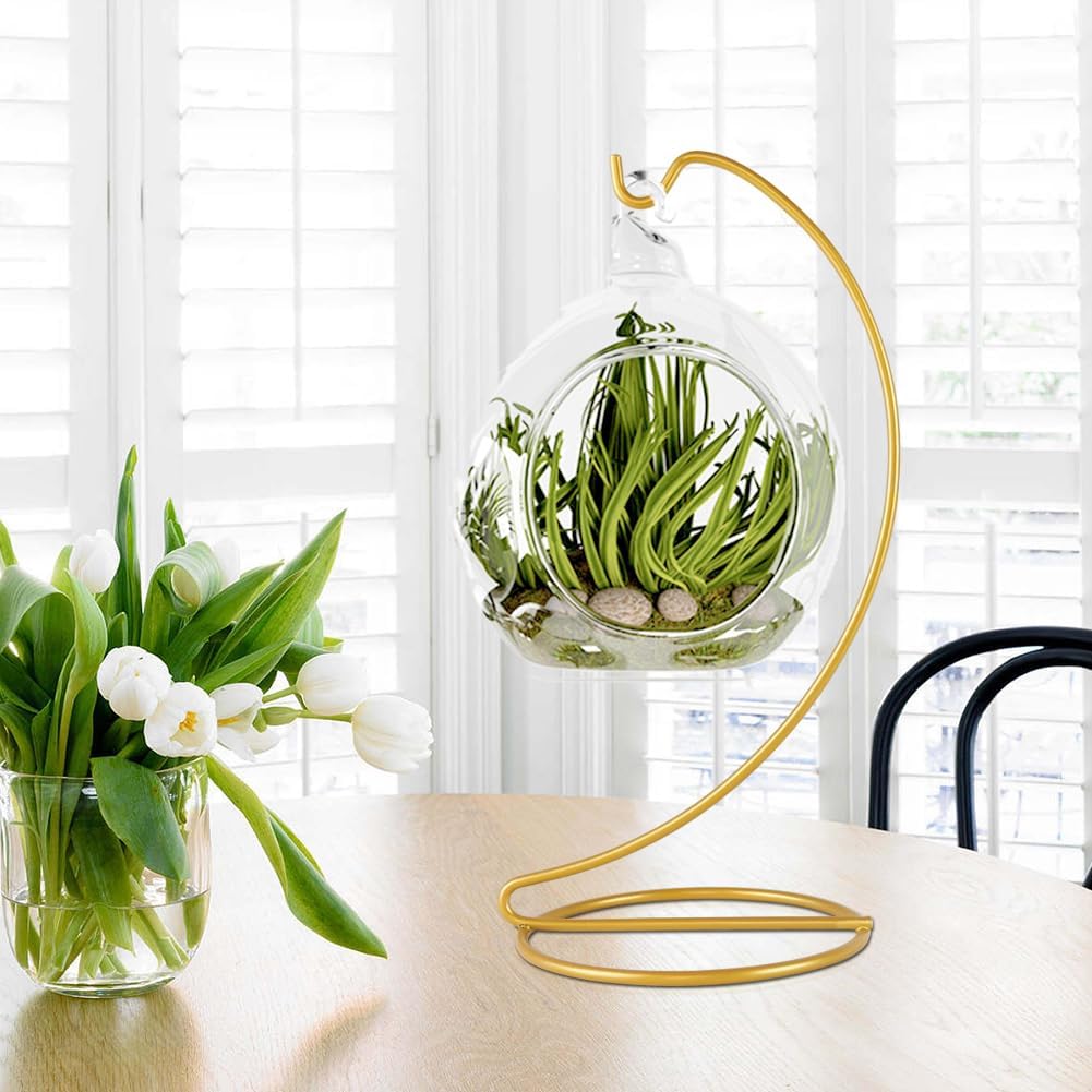 Fosinz Hanging Display Stand for Glass Globe and Air Plant Terrarium