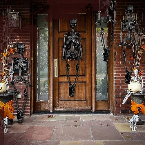 Realistic 3ft Halloween Skeleton Prop with Movable Joints