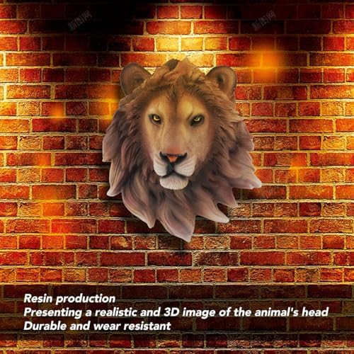 Segrehy 3D Animal Head Resin Wall Sculpture