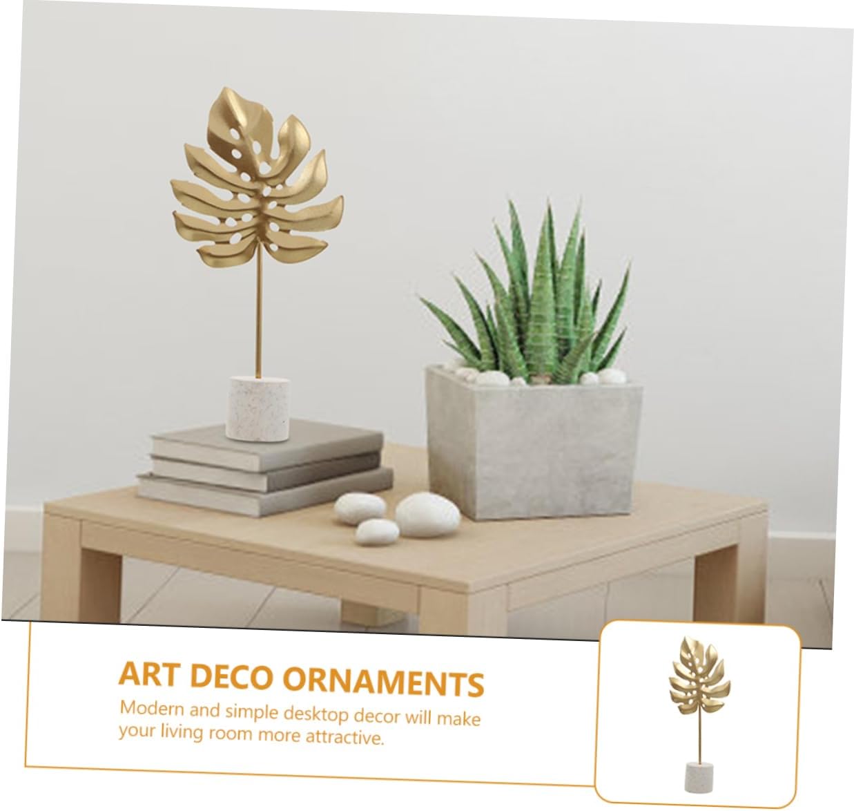 Wakauto Light Luxury Iron Monstera Leaf Decor