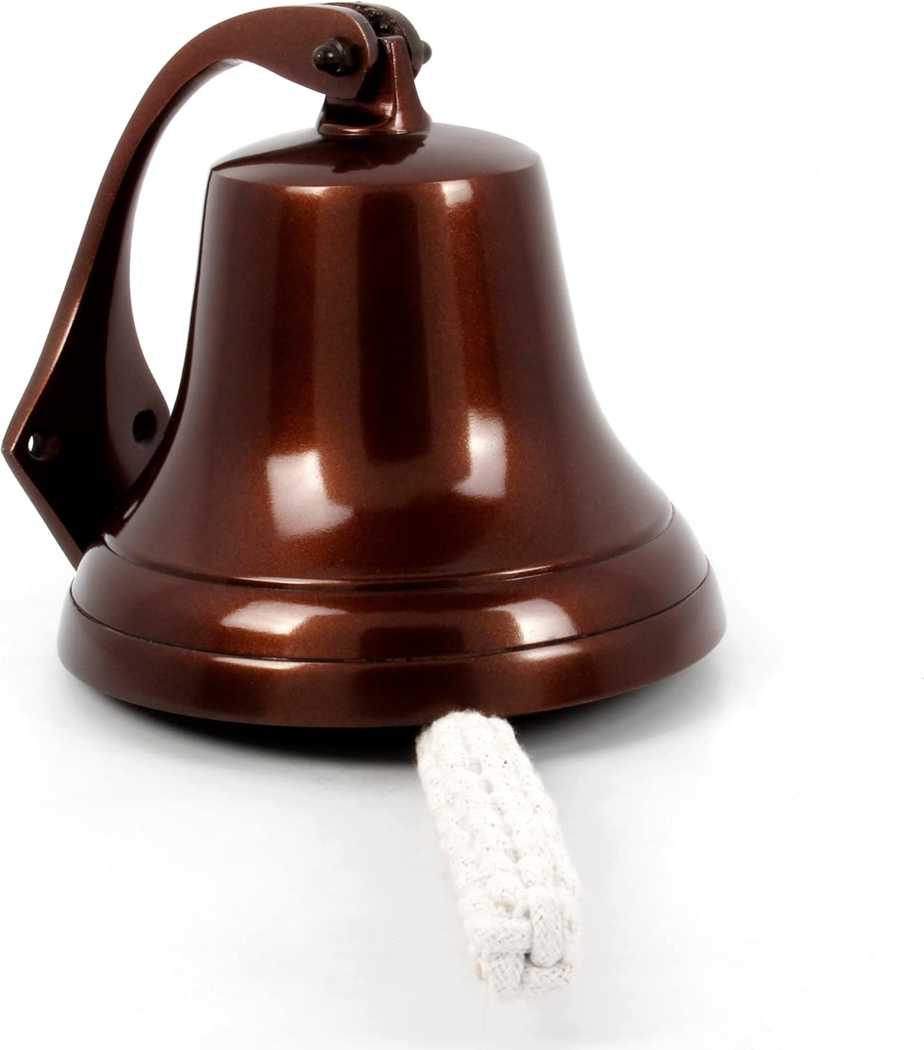 Wall Hanging Ship Bell 6 - Nautical Decor Antique Finish Chrome Color