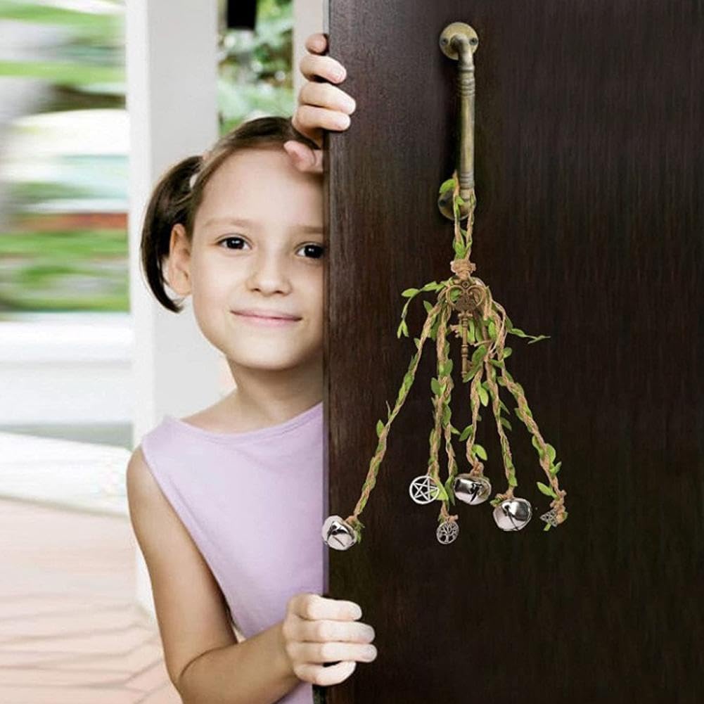 Witch Bell Hanging Decor for Door Knob Protection